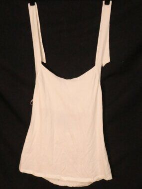 SIGNATURE By Suzy Shier White Tie-Strap Tank Top - size XL extra large